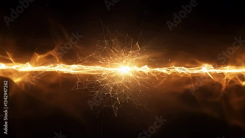 Dynamic sparks burst with energy, adding excitement to visuals.