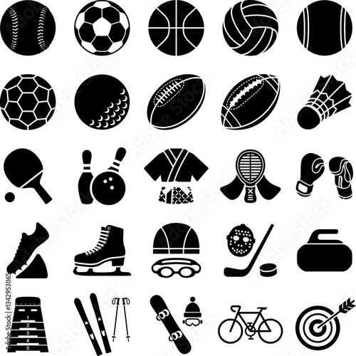 スポーツのアイコンセット