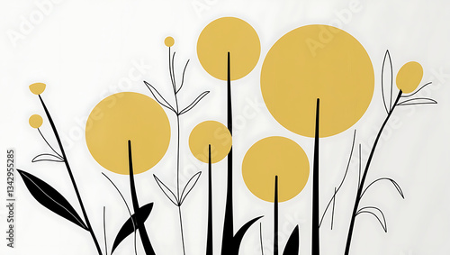 Contemporary Blossoms: A Balance of Color and Form