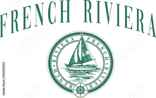Yacht Sailing Club Nautical Varsity College colleigiate teams sail health USA Trending Anchor Whreaf Graphic Tee t-shirt logo slogan graphic artwork typography tote badge emblem crest 