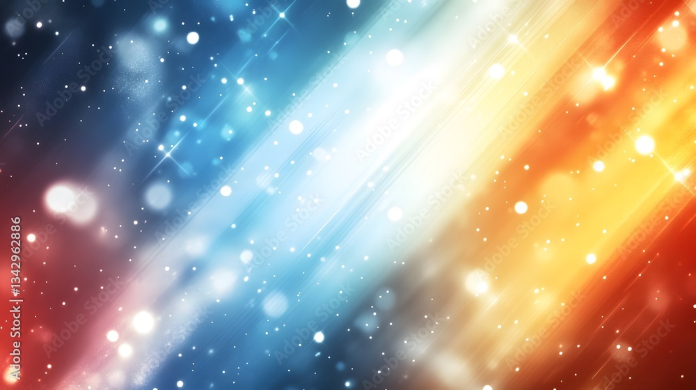 A diagonal abstract gradient background featuring sparkly lights and colors A diagonal abstract gradient background featuring sparkly lights and colors