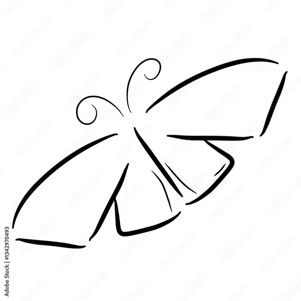 Fototapeta premium black bow on white background