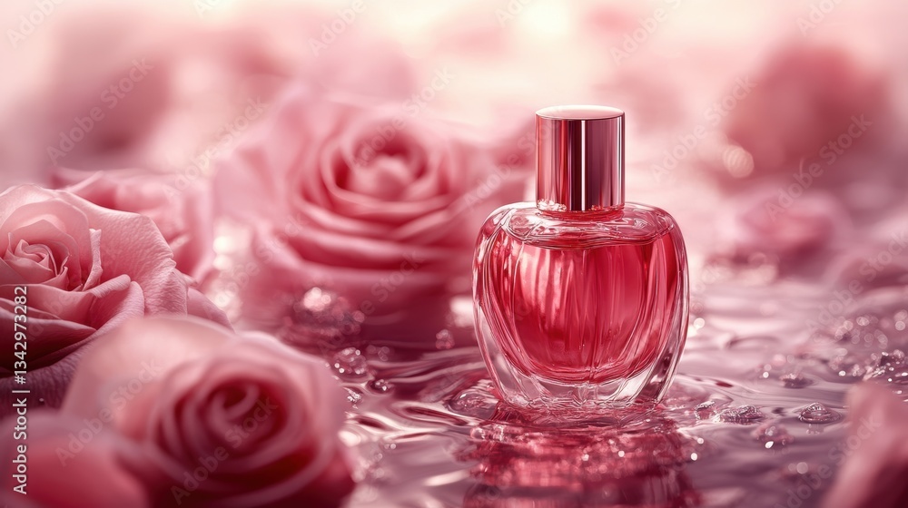 A captivating beauty concept unfolds with the allure of vibrant cosmetics and the delicate elegance of roses, their petals forming a crown of grace that embodies femininity and allure. A captivating beauty concept unfolds with the allure of vibrant cosmetics and the delicate elegance of roses, their petals forming a crown of grace that embodies femininity and allure.