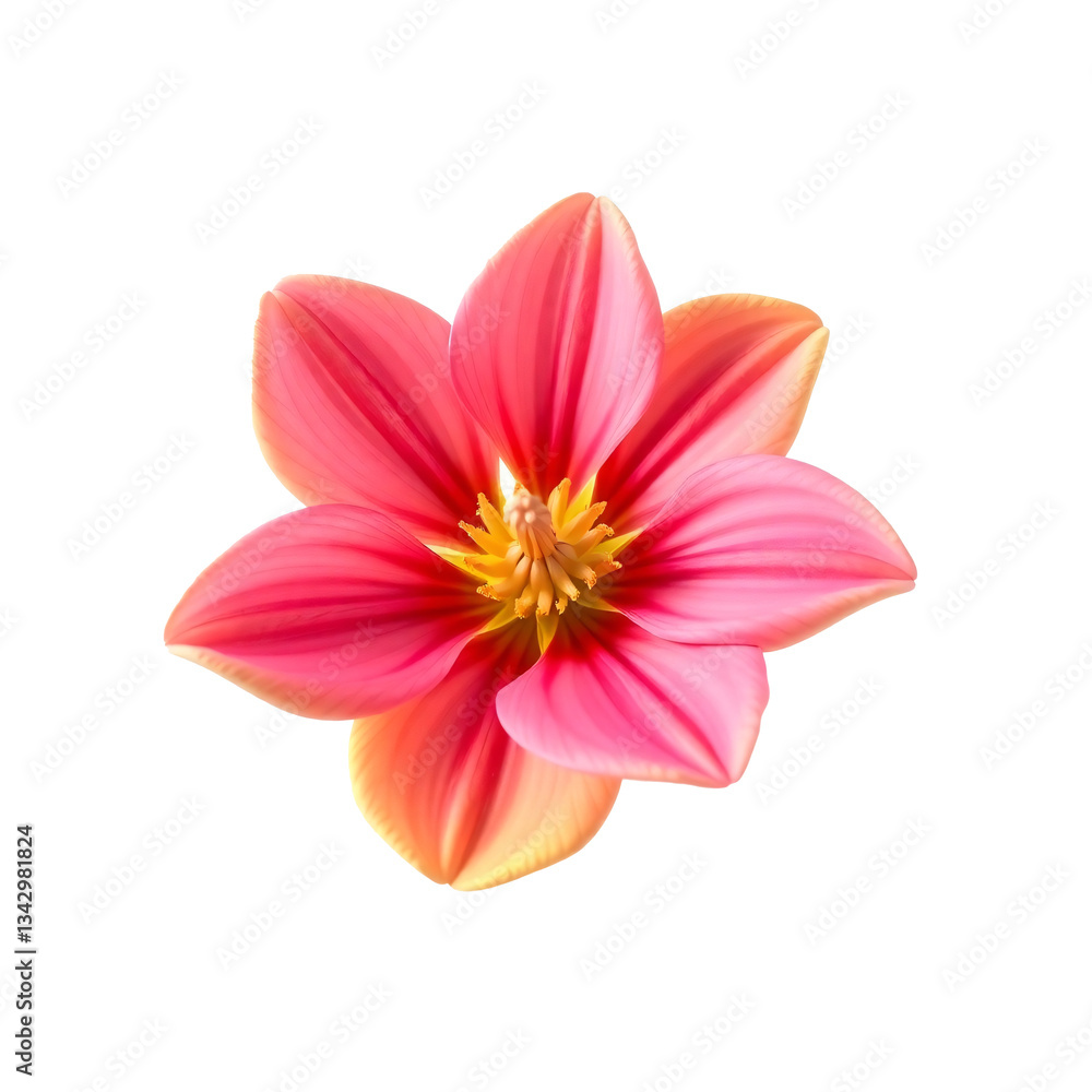 Fototapeta premium Flores rosa flower cutout background