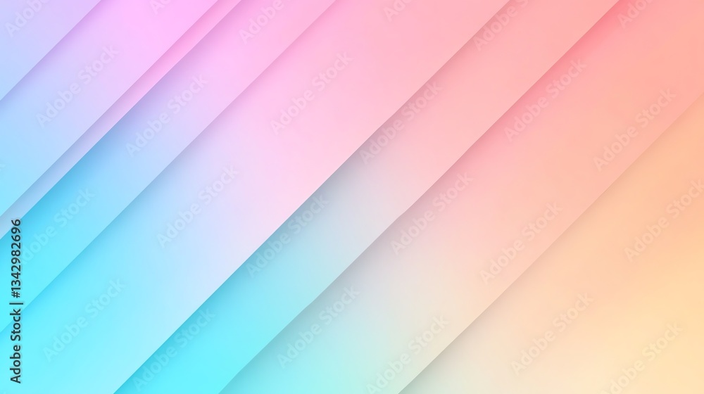 Fototapeta premium Abstract Pastel Gradient Background with Diagonal Lines for Modern Design