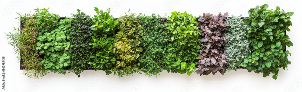 Obraz premium Vertical herb garden display