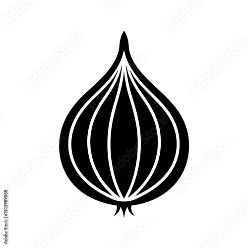 red onion isolated on white vector illustration