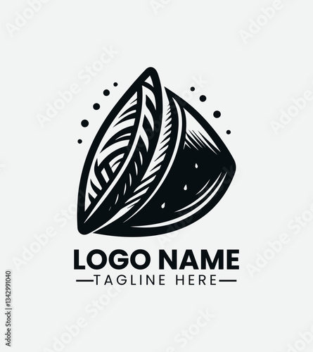 Pakistani Samosa Logo, Samosa Logo Design