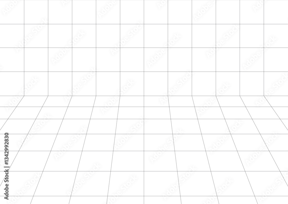 abstract 3d background, golden vector perspective grid lines creating a square pattern abstract 3d background, golden vector perspective grid lines creating a square pattern