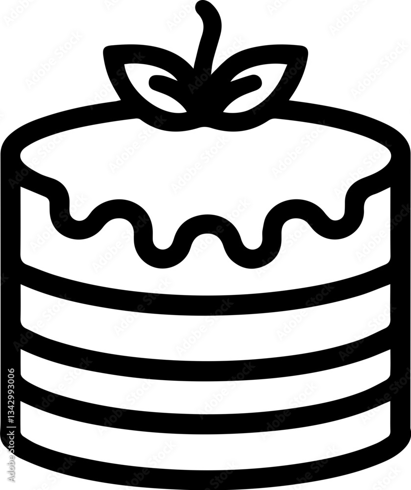 Cake and Dessert Icon – Layer Cake for Celebration Sweet Moment Cake and Dessert Icon – Layer Cake for Celebration Sweet Moment