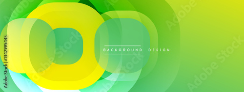 Abstract background with layered translucent gradient shapes