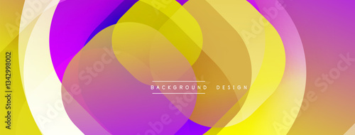 Abstract background with layered translucent gradient shapes