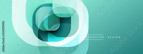 Abstract background with layered translucent gradient shapes