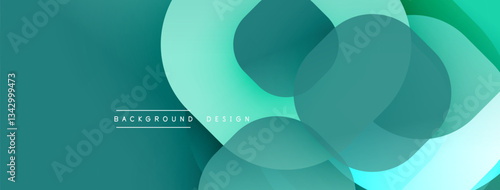 Abstract background with layered translucent gradient shapes
