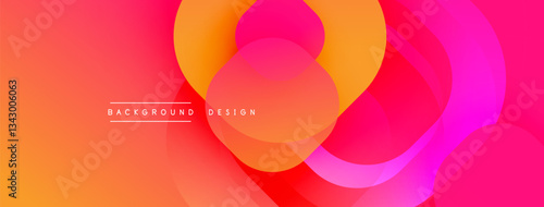 Abstract background with layered translucent gradient shapes