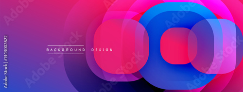 Abstract background with layered translucent gradient shapes