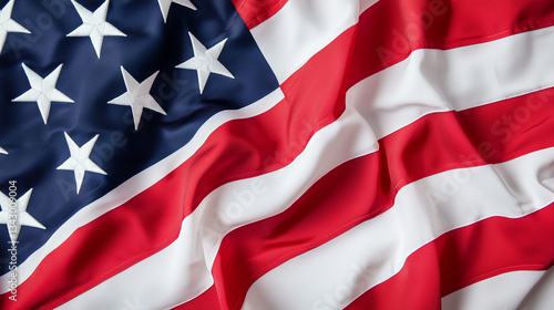 Free Download A Symbol of Freedom: The Stars and Stripes billows majestically, the vibrant red and white stripes and the field of blue stars evoking patriotism and the spirit of the nation. - GFXLoad