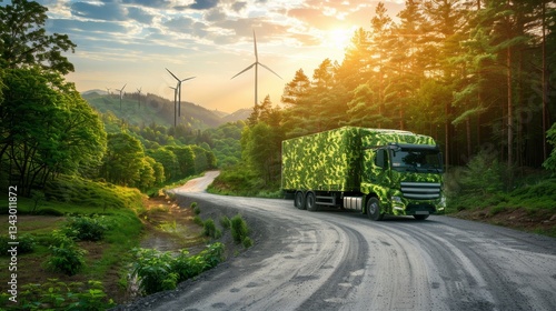Eco friendly transport solutions green logistics and sustainable trucking for net zero emissions