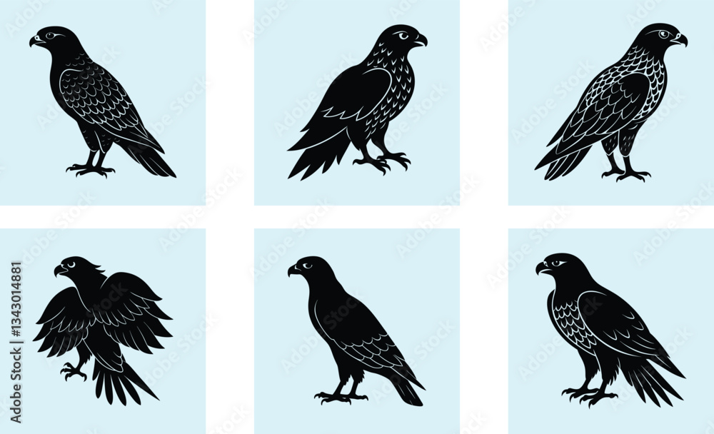 Hawk Silhouette vector Hawk Silhouette vector