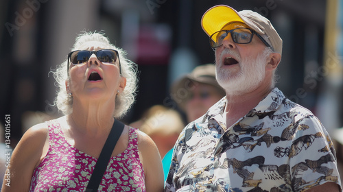 Joyful Senior Tourists: A v...