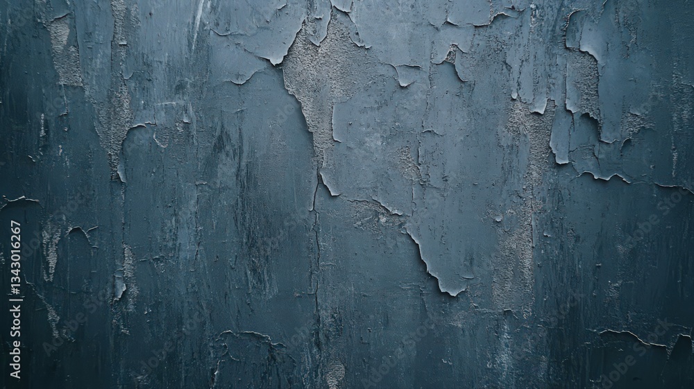 Obraz premium Dark Teal Blue Weathered Wall Texture Background