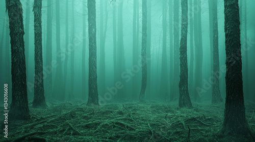 Mystical Forest Scene: An e...