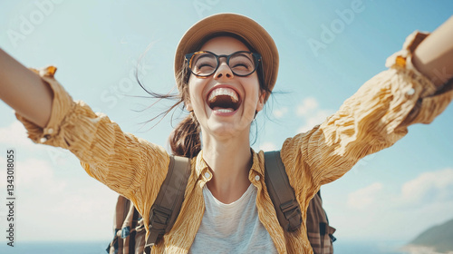Radiant Traveler: A young w...