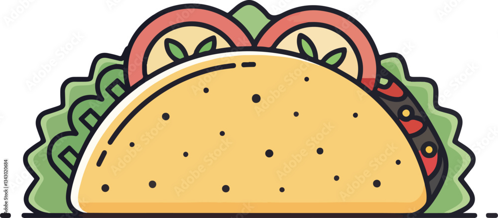 Taco logo and icon design, Taco vector design in isolated background Taco logo and icon design, Taco vector design in isolated background