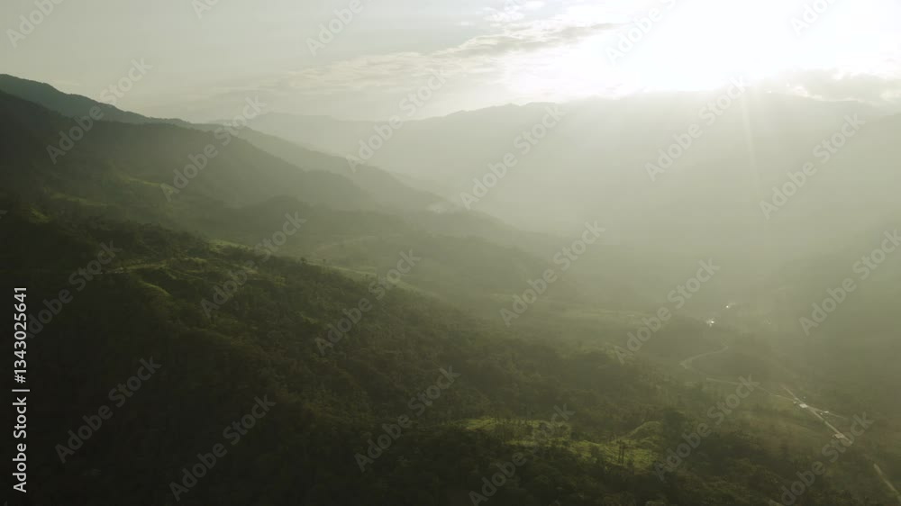 Aerial shot, mountains and jungle of Amazon area Ecuador, drone. Aerial shot, mountains and jungle of Amazon area Ecuador, drone.