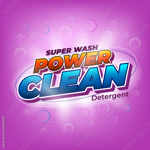 Detergent package design template with lens flare