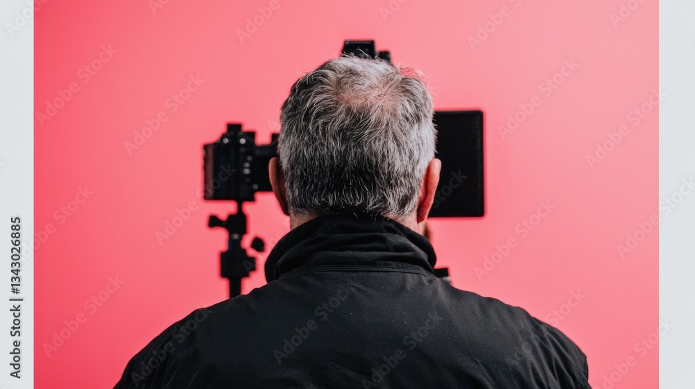 A captivating scene of a photographer capturing a product in a high-end studio, with professional lighting equipment arranged meticulously. The photographers focus illustrates the essence of A captivating scene of a photographer capturing a product in a high-end studio, with professional lighting equipment arranged meticulously. The photographers focus illustrates the essence of