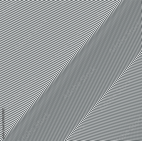 Striped texture with different zones where the direction of the lines changes.