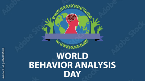 World Behavior Analysis Day web vector banner design illustration