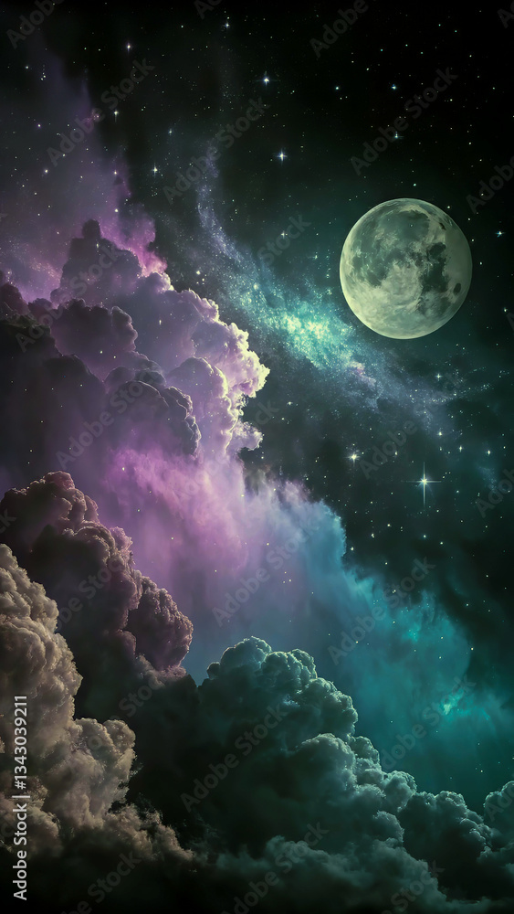 Obraz premium Velvet Nightfall Spark generative AI