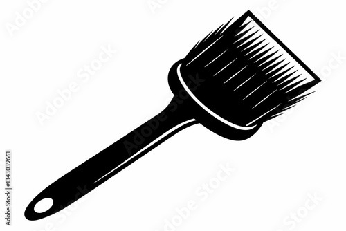brush line art silhouette vector illustration