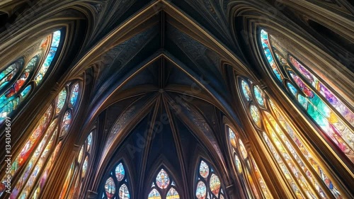 stained glass window in church