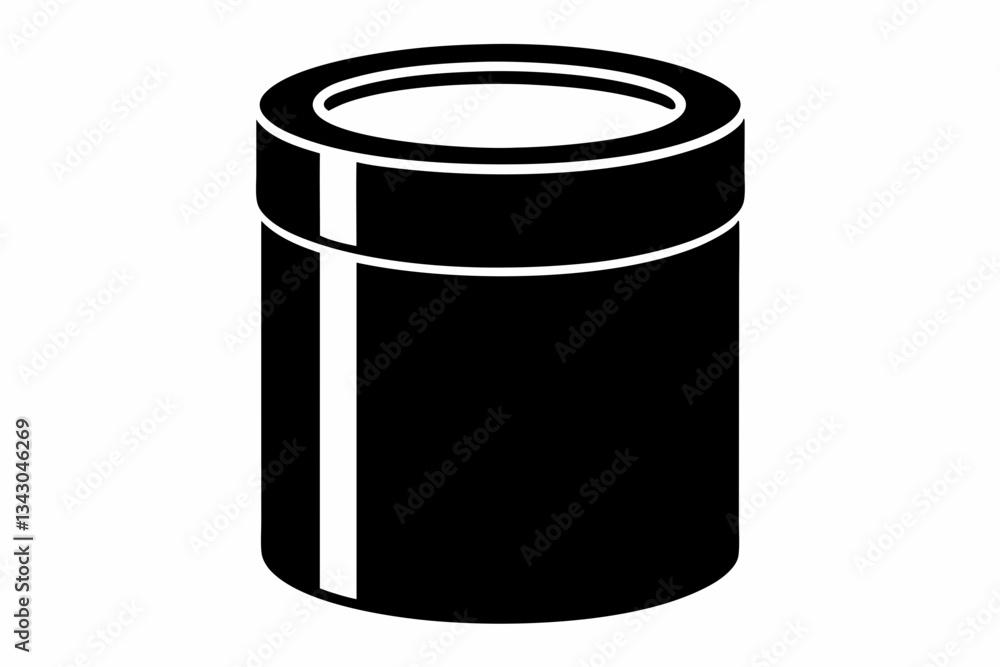 cylinder line art silhouette vector illustration cylinder line art silhouette vector illustration