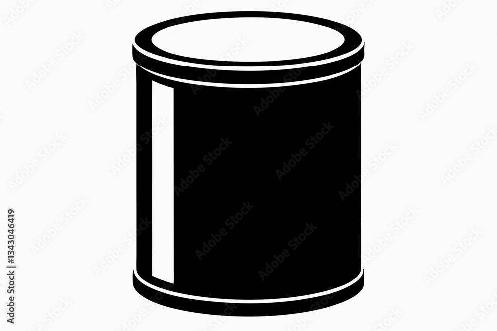 cylinder line art silhouette vector illustration cylinder line art silhouette vector illustration