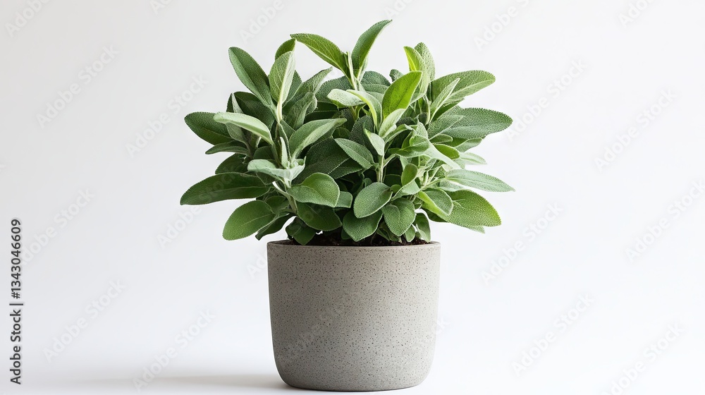 Obraz premium Sage plant on a white background