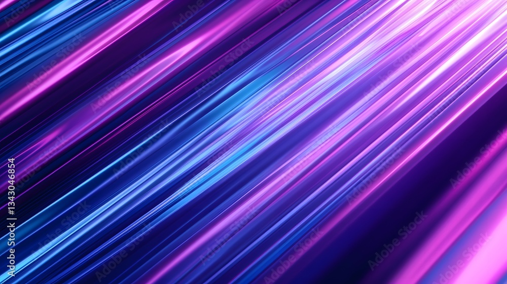 Diagonal lines display vibrant purple and blue light reflections Diagonal lines display vibrant purple and blue light reflections