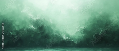 Wallpaper Mural Serene Emerald Green Abstract Background Torontodigital.ca