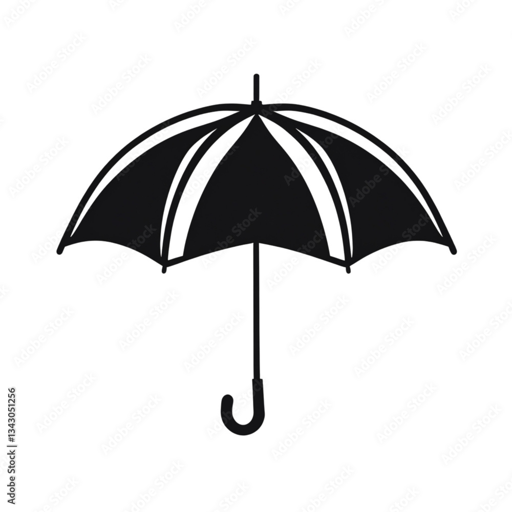 black umbrella isolated on white background black umbrella isolated on white background