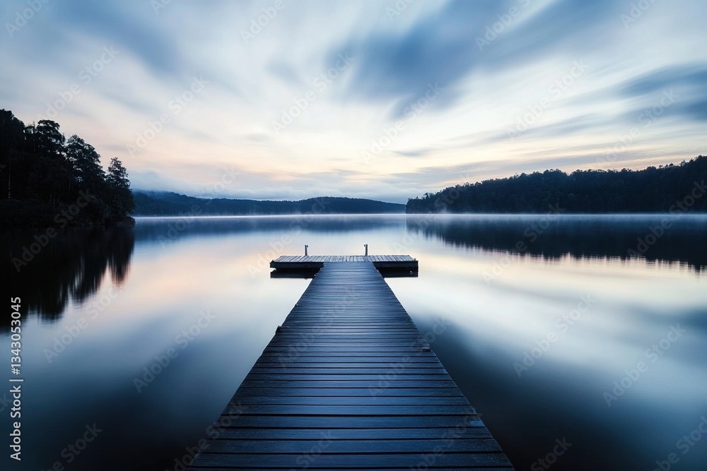 Naklejka premium dock lake