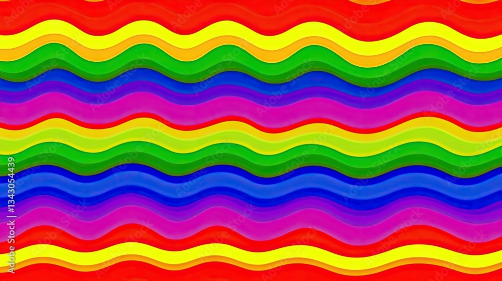 Colorful wavy rainbow pattern Colorful wavy rainbow pattern