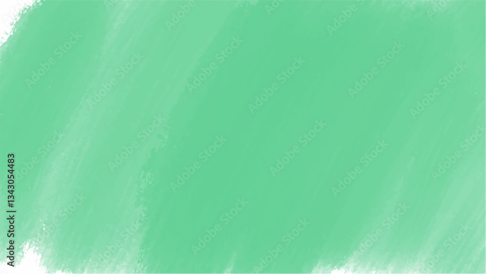 Green watercolor background with copyspace for your design. vector.