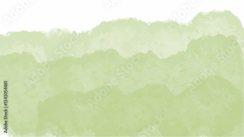 Green watercolor background with copyspace for your design. vector.