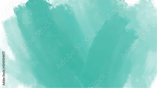 Obraz na płótnie Green watercolor background with copyspace for your design. vector. w salonie