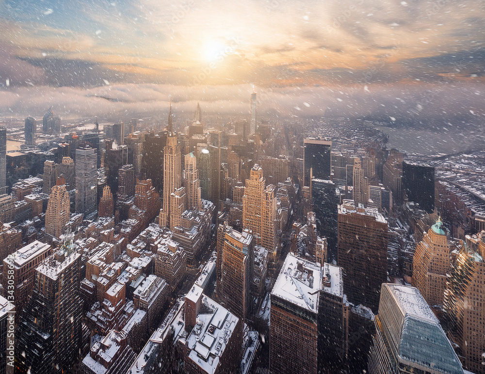 Obraz premium Generated image 雪景色