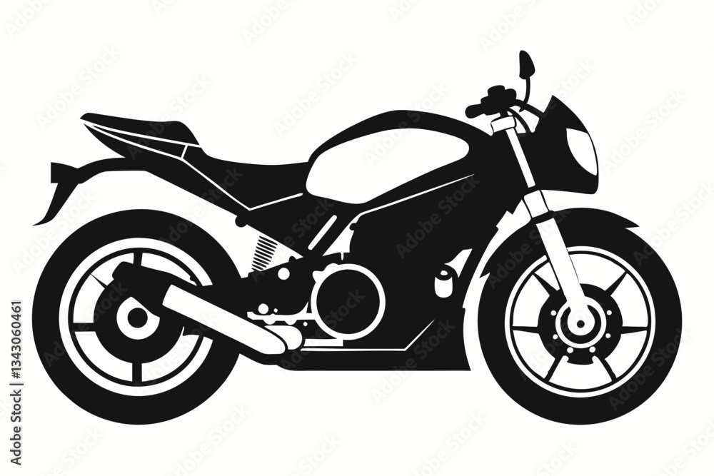 motorcycle bike line art silhouette vector illustration motorcycle bike line art silhouette vector illustration