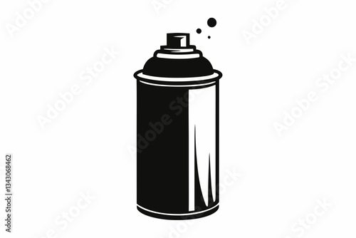 spray paint can line art silhouette vector illustration